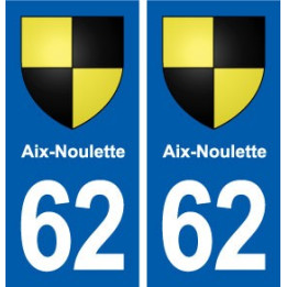 62 Aix-Noulette blason autocollant plaque stickers ville