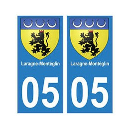 05 Laragne-Montéglin ville autocollant plaque