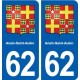 62 Anzin-Saint-Aubin blason autocollant plaque stickers ville