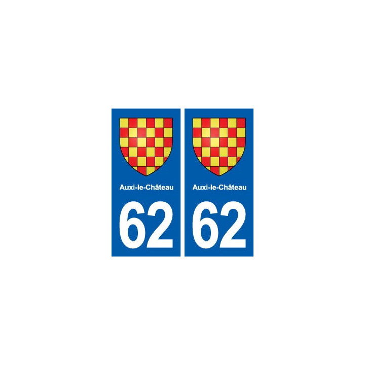 62 Auxi-le-Château blason autocollant plaque stickers ville
