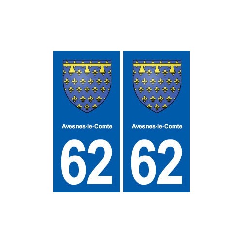 62 Avesnes-le-Comte blason autocollant plaque stickers ville