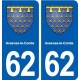 62 Avesnes-le-Comte blason autocollant plaque stickers ville