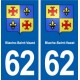 62 Biache-Saint-Vaast blason autocollant plaque stickers ville