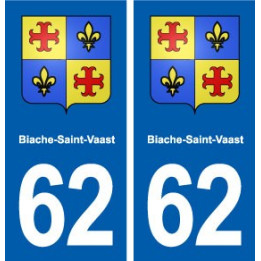 62 Biache-Saint-Vaast blason autocollant plaque stickers ville
