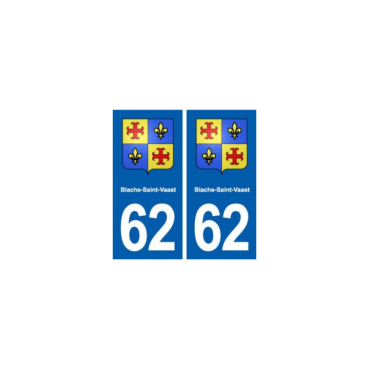 62 Biache-Saint-Vaast blason autocollant plaque stickers ville