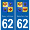 62 Biache-Saint-Vaast blason autocollant plaque stickers ville