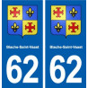 62 Biache-Saint-Vaast blason autocollant plaque stickers ville