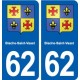 62 Biache-Saint-Vaast blason autocollant plaque stickers ville