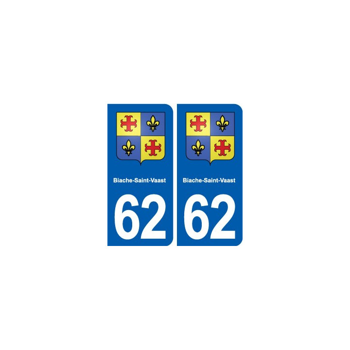 62 Biache-Saint-Vaast blason autocollant plaque stickers ville