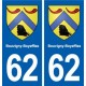 62 Bouvigny-Boyeffles blason autocollant plaque stickers ville