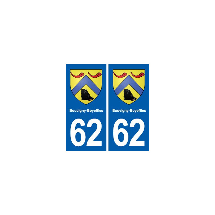 62 Bouvigny-Boyeffles blason autocollant plaque stickers ville