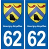 62 Bouvigny-Boyeffles blason autocollant plaque stickers ville
