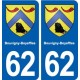 62 Bouvigny-Boyeffles blason autocollant plaque stickers ville