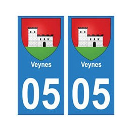 05 Veynes ville autocollant plaque