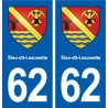 62 Éleu-dit-Leauwette blason autocollant plaque stickers ville