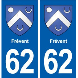 62 Frévent blason autocollant plaque stickers ville