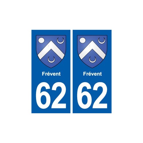 62 Frévent blason autocollant plaque stickers ville