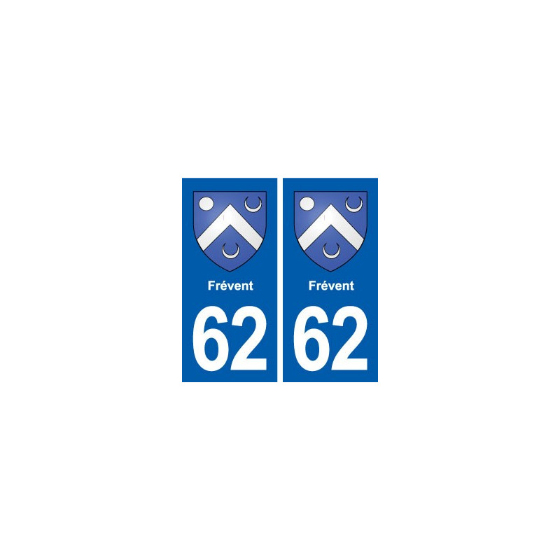 62 Frévent blason autocollant plaque stickers ville