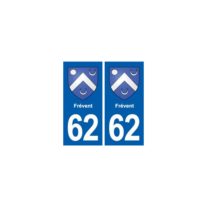62 Frévent blason autocollant plaque stickers ville