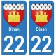 21 Côte d'Or autocollant plaque blason armoiries stickers département