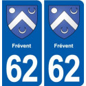 62 Frévent blason autocollant plaque stickers ville