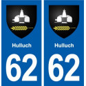 62 Hulluch logo autocollant plaque stickers ville