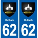 62 Hulluch logo autocollant plaque stickers ville