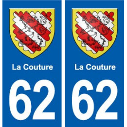 62 La Couture blason autocollant plaque stickers ville