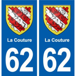 62 La Couture blason autocollant plaque stickers ville