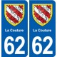 62 La Couture blason autocollant plaque stickers ville