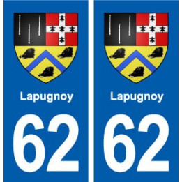 62 Lapugnoy blason autocollant plaque stickers ville