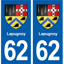 62 Lapugnoy blason autocollant plaque stickers ville