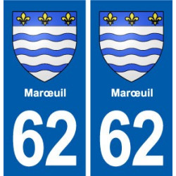 62 Marœuil blason autocollant plaque stickers ville