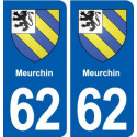 62 Meurchin blason autocollant plaque stickers ville