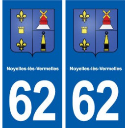 62 Noyelles-lès-Vermelles blason autocollant plaque stickers ville