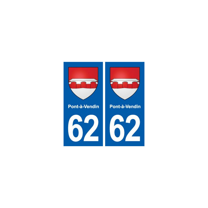 62 Pont-à-Vendin blason autocollant plaque stickers ville