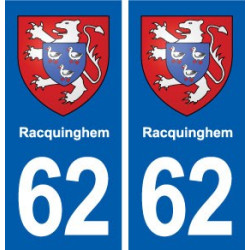 62 Racquinghem blason autocollant plaque stickers ville