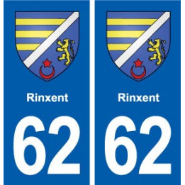 62 Rinxent blason autocollant plaque stickers ville