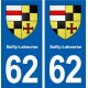 62 Sailly-Labourse blason autocollant plaque stickers ville