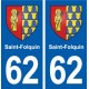 62 Saint-Folquin blason autocollant plaque stickers ville