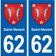 62 Saint-Venant blason autocollant plaque stickers ville
