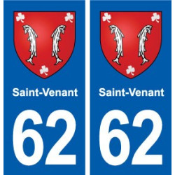62 Saint-Venant blason autocollant plaque stickers ville
