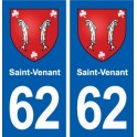 62 Saint-Venant blason autocollant plaque stickers ville