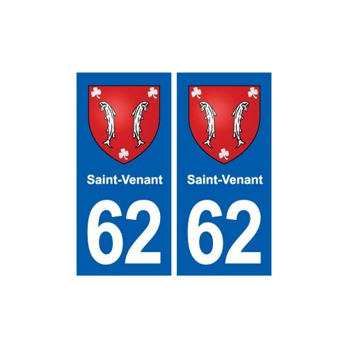 62 Saint-Venant blason autocollant plaque stickers ville