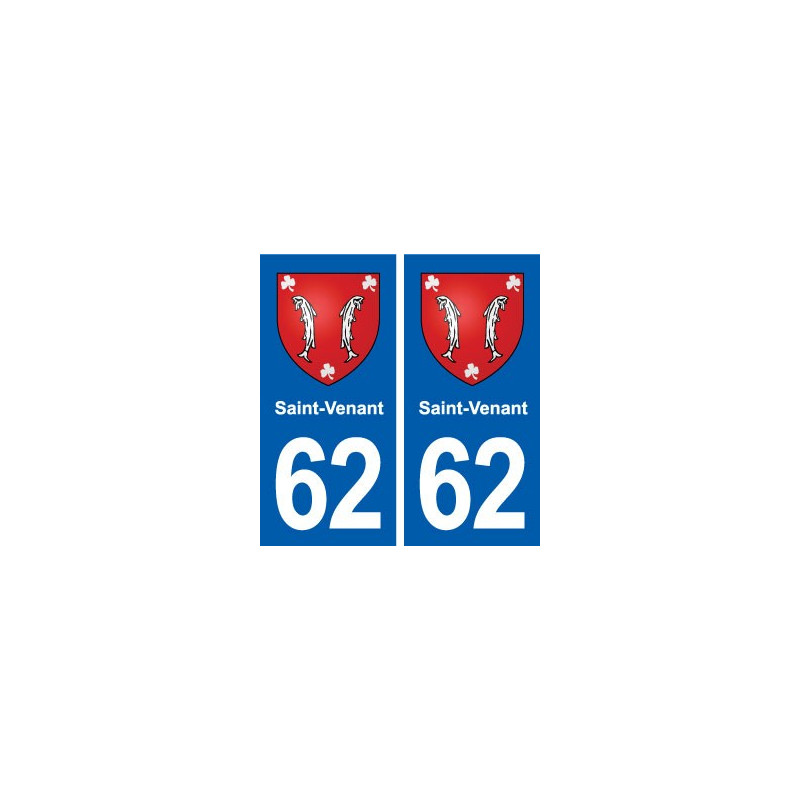 62 Saint-Venant blason autocollant plaque stickers ville