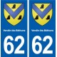 62 Vendin-lès-Béthune blason autocollant plaque stickers ville