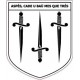 Sticker coat of arms, Valley of Aspe, bearn stickers adhesive