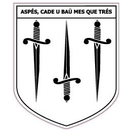 Autocollant blason Vallée d'Aspe béarn stickers adhésif