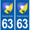 63 Pérignat-lès-Sarliève blason autocollant plaque stickers ville