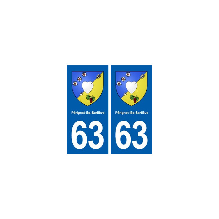 63 Pérignat-lès-Sarliève blason autocollant plaque stickers ville